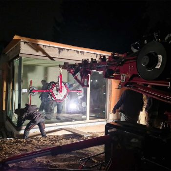 Schaufenster verglasen